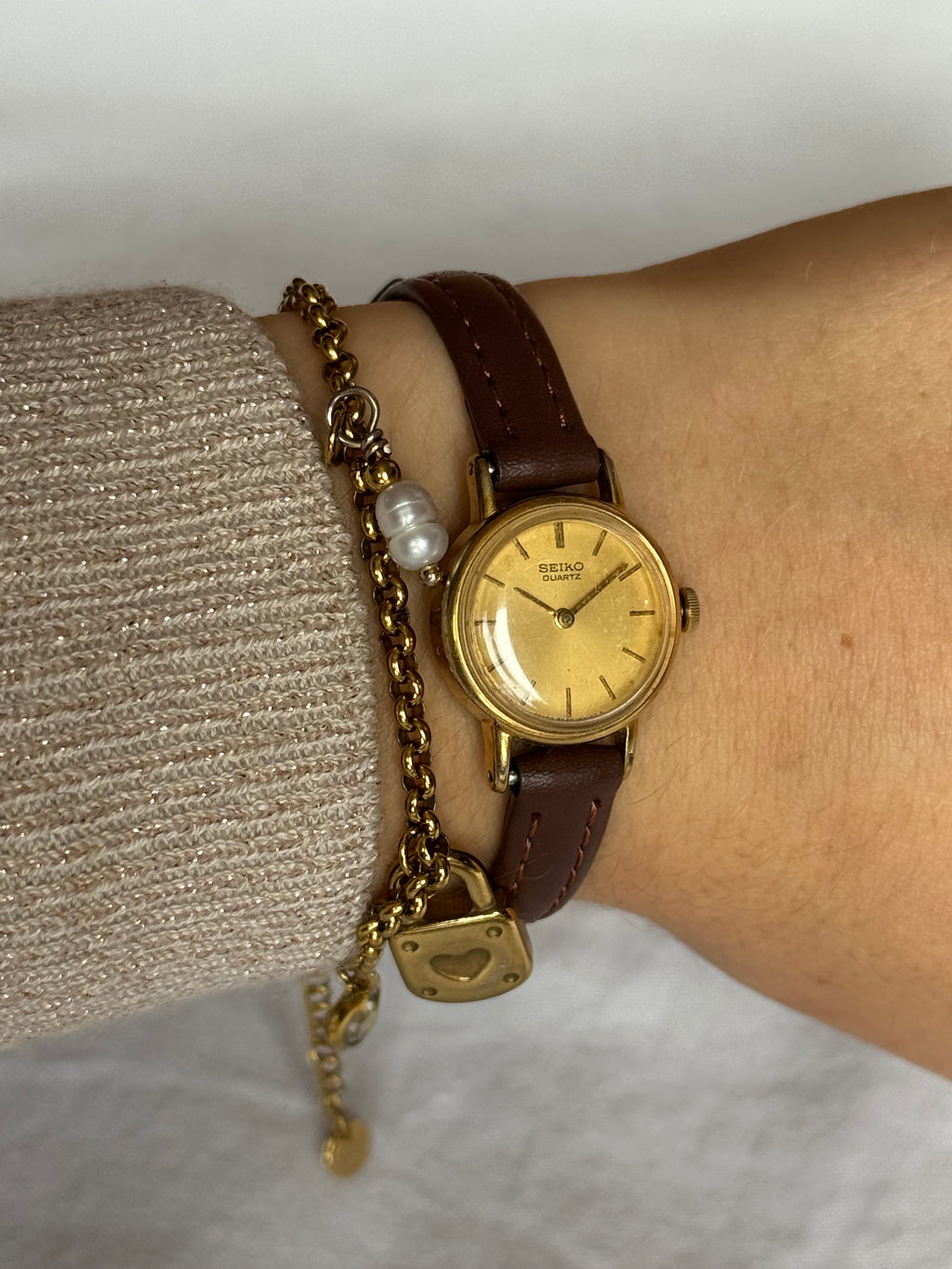Classic Seiko Brown Leather Strap!