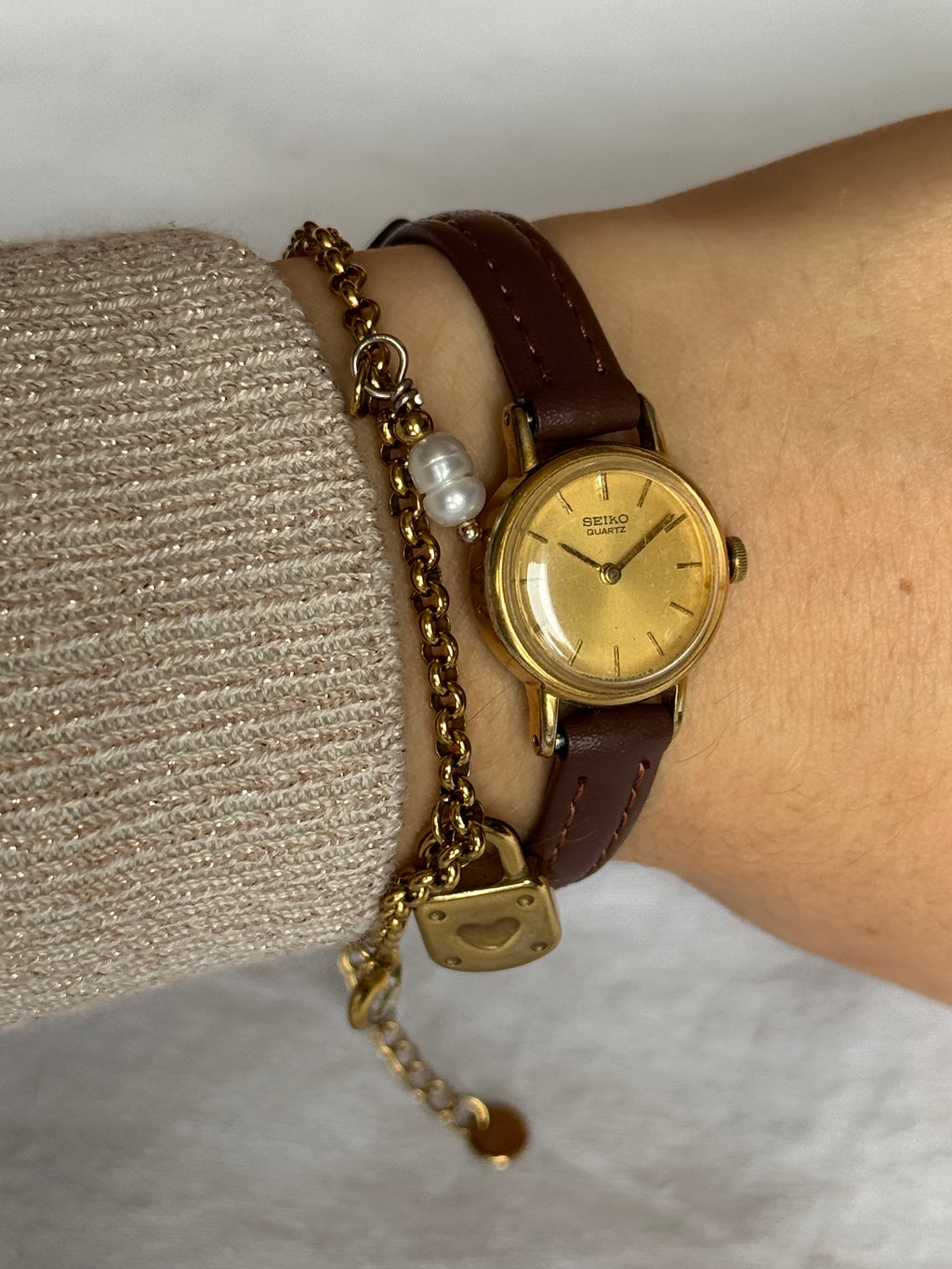Classic Seiko Brown Leather Strap!