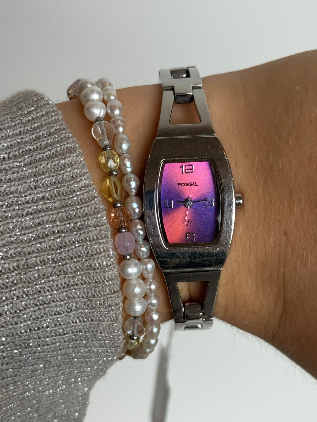Coolest Pink Dial Fossil!
