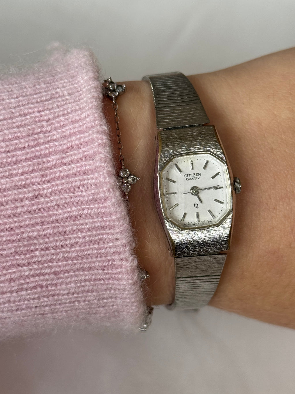 Cutest Classic Citizen White Dial Silver Tone