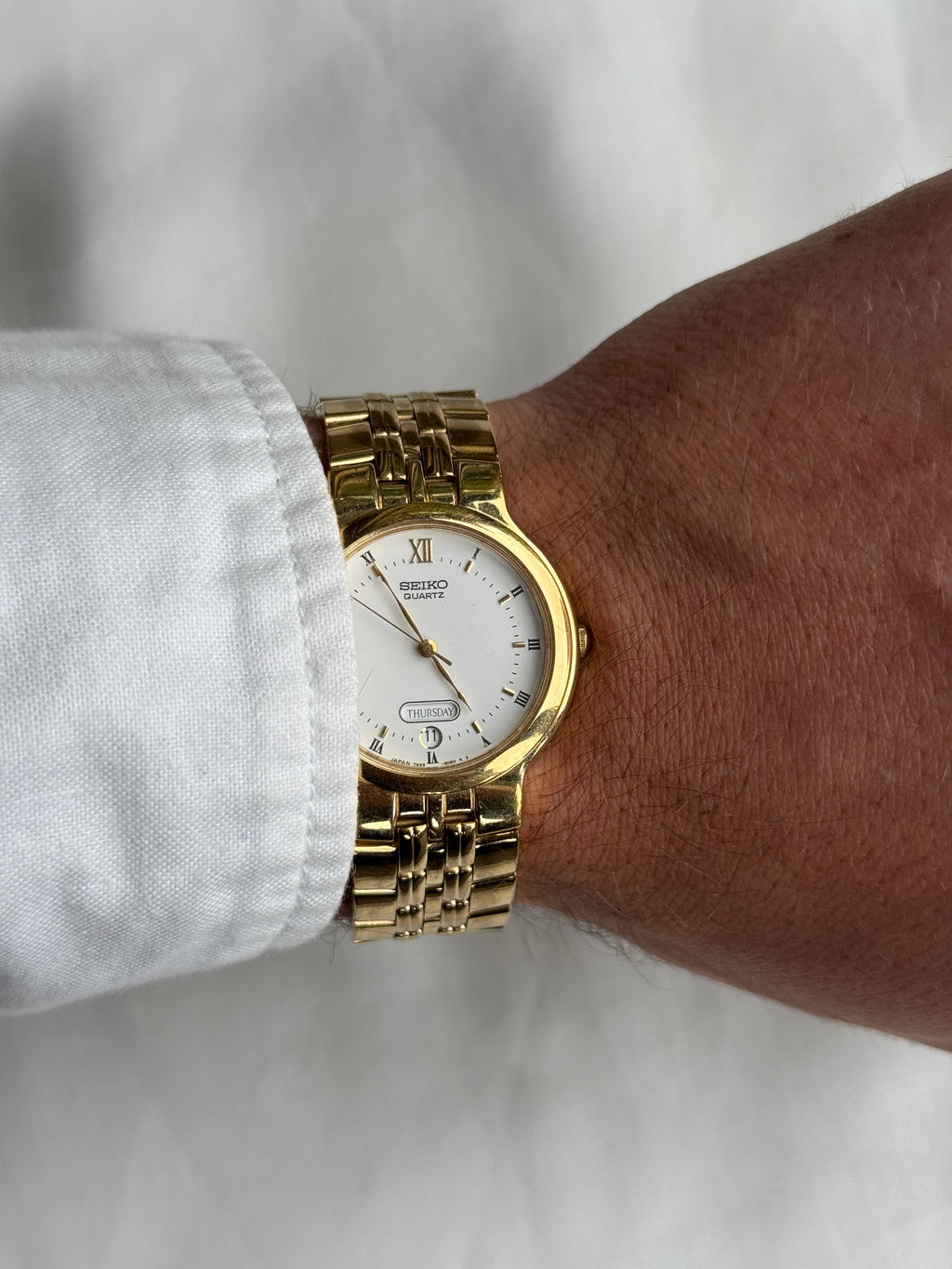 Seiko Day Date Gold Tone