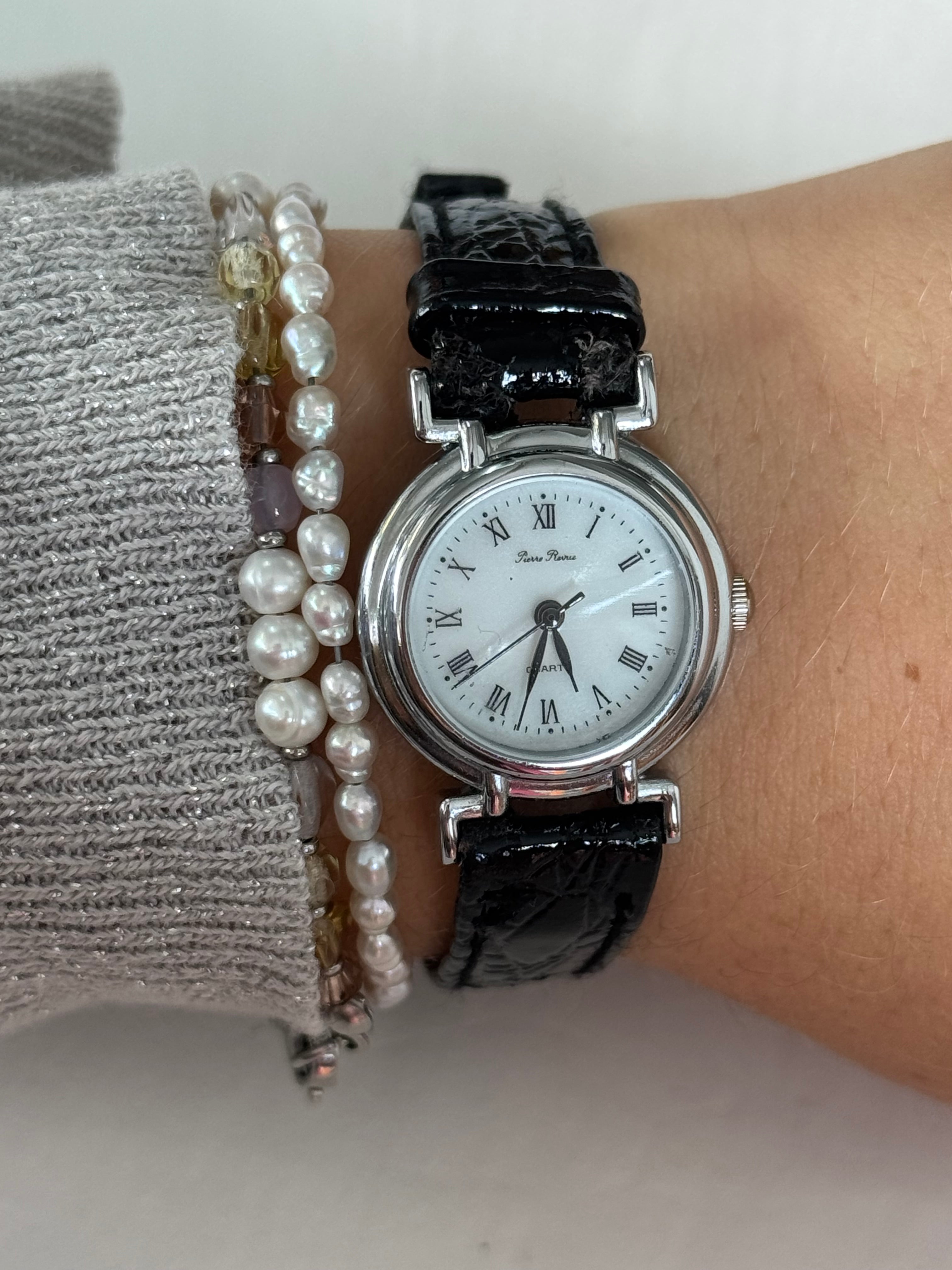 Sweetest Wee Silver Leather Strap